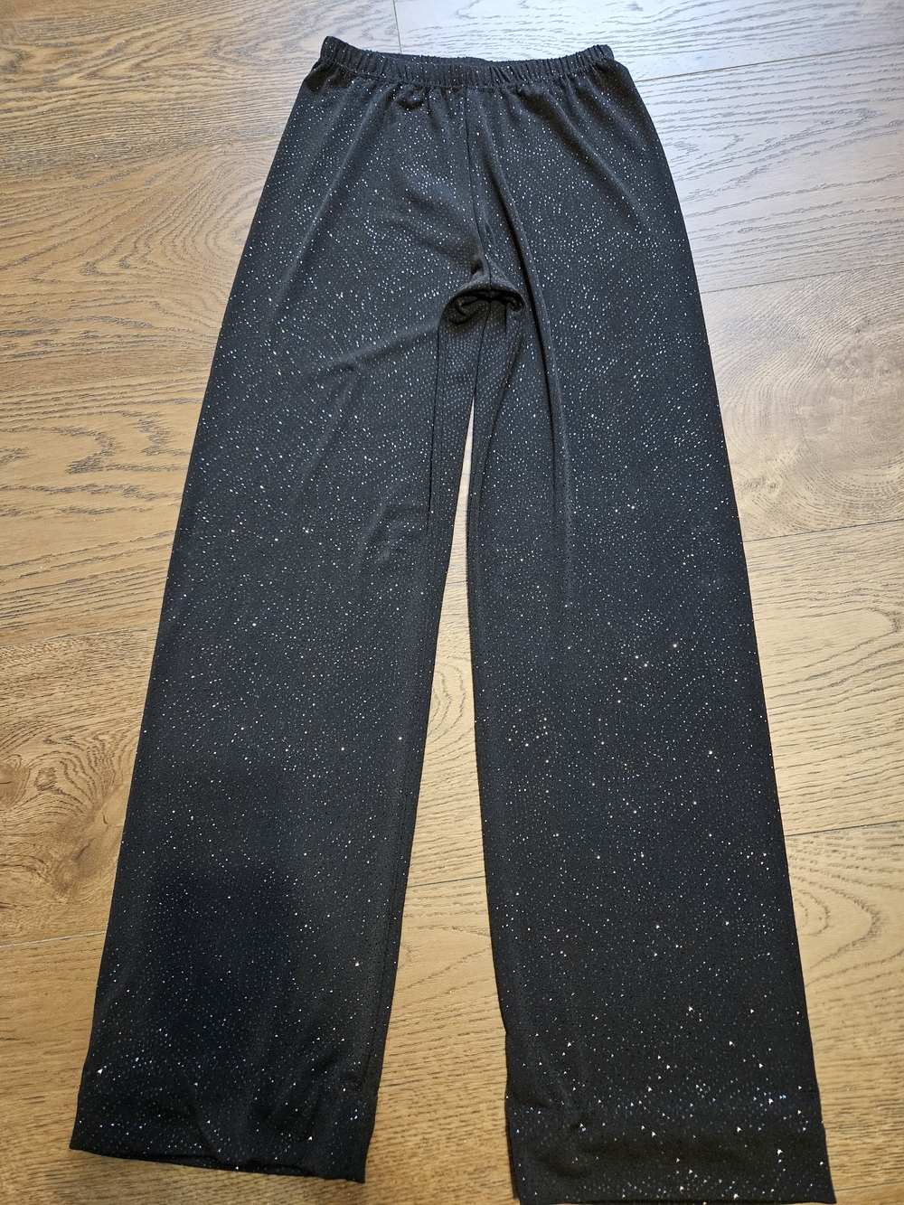 Source Unknown Black Sparkle Wide-Leg Pants